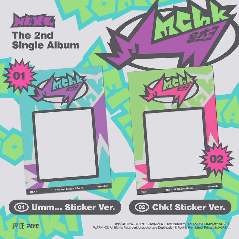 NEXZ 2nd SINGLE ABLUM Mmchk (Sticker ver.)