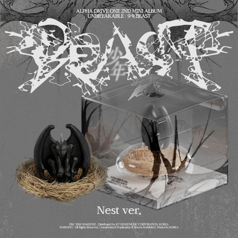 [Pre-Order] ALPHA DRIVE ONE 2ND MINI ALBUM [UNBREAKABLE : 少年 BEAST] Nest Ver. LIMITED EDITION