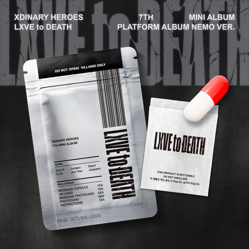 XDINARY HEROES - (7TH MINI ALBUM) LXVE TO DEATH [FLATFOEM VER]