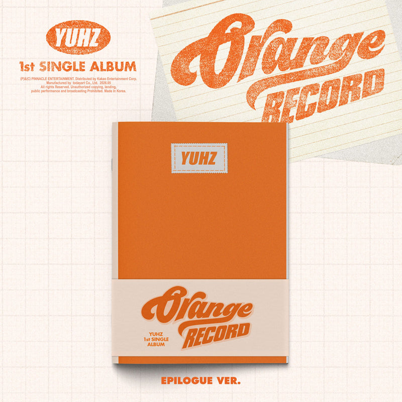 [Pre-Order] YUHZ 1ST SINGLE ALBUM Orange Record (Epilogue ver.)