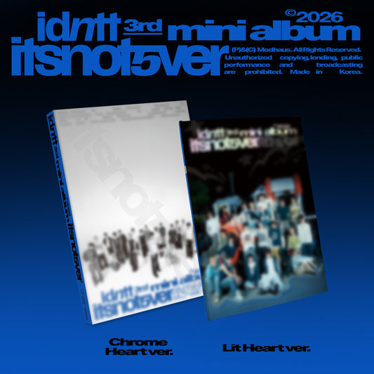idntt 3RD MINI ALBUM [itsnotover]