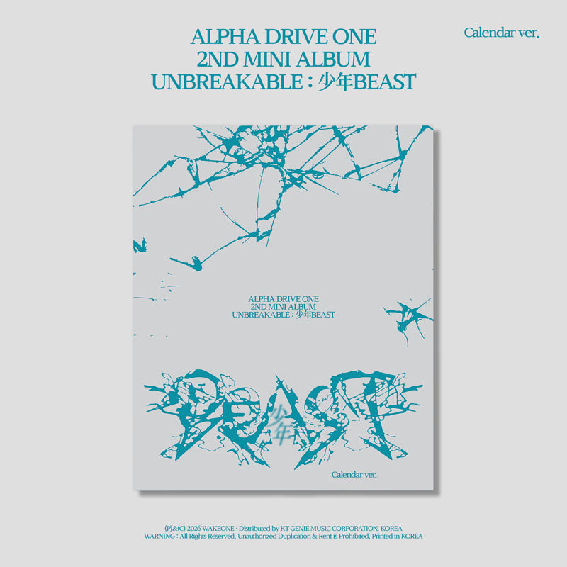 [Pre-Order] ALPHA DRIVE ONE 2ND MINI ALBUM [UNBREAKABLE : 少年 BEAST] Calendar Ver.