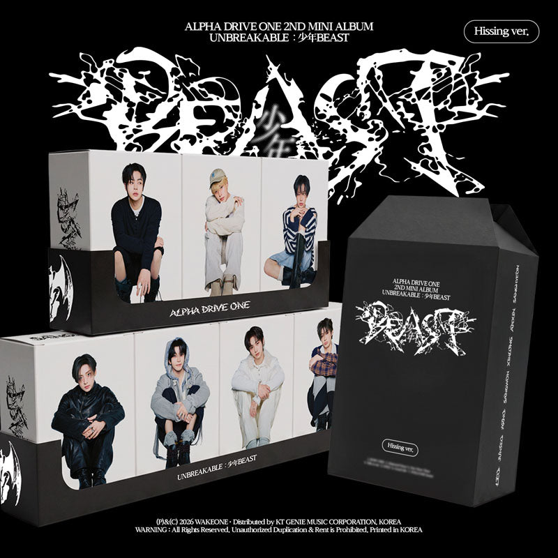 ALPHA DRIVE ONE 2ND MINI ALBUM [UNBREAKABLE : 少年 BEAST] Hissing Ver.