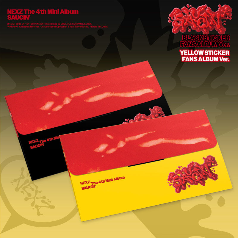 NEXZ 4TH MINI ALBUM [SAUCIN’] STICKER FANS ALBUM Ver.
