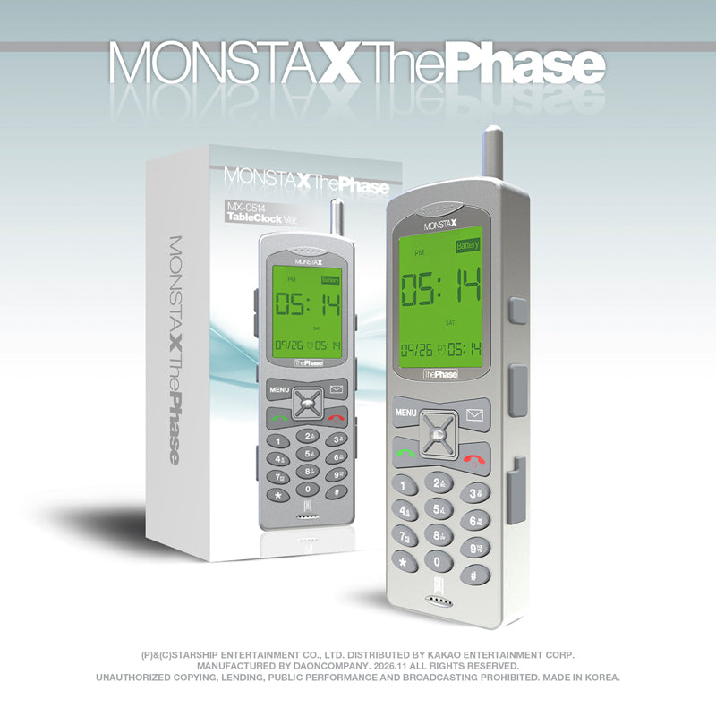 [Pre-Order] MONSTA X EP [The Phase] MX-0514 Table Clock ver.
