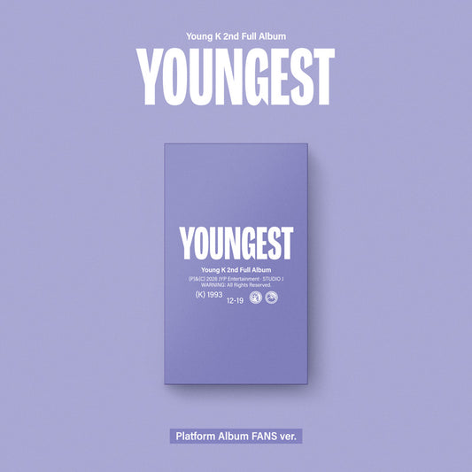 [Pre-Order] YoungK (DAY6) 2ND FULL ALBUM [YOUNGEST]