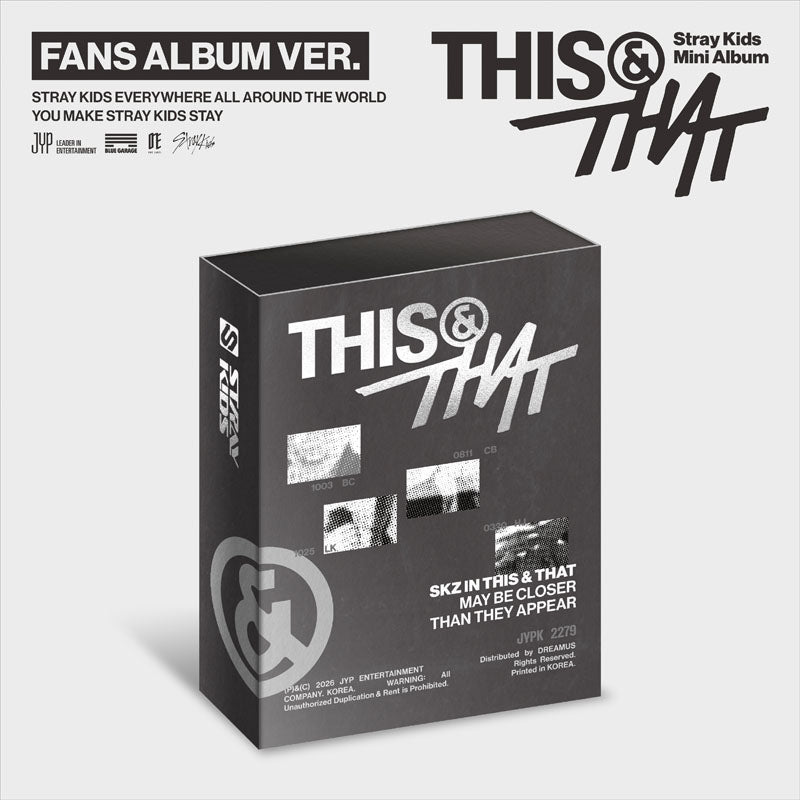 [Pre-Order] Stray Kids MINI ALBUM [THIS & THAT] FANS ALBUM VER.
